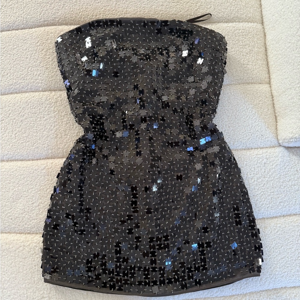 Mango Limited Edition Black Sequin Dress